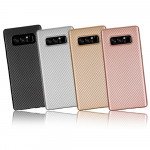 Wholesale Galaxy Note 8 Carbon Fiber Design TPU Case (Rose Gold)